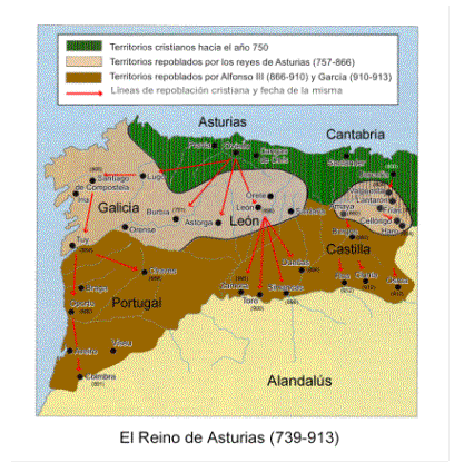 El Reino de Asturias, entre el 739 y el 913