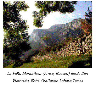 La Peña Montañesa (Pueyo de Araguás, Huesca) desde San Victorián. Foto: Guillermo Lobera Temes. Pulsa encima para ver la página web en que ahora se aloja esta fotografía, en la galería de Photo.net